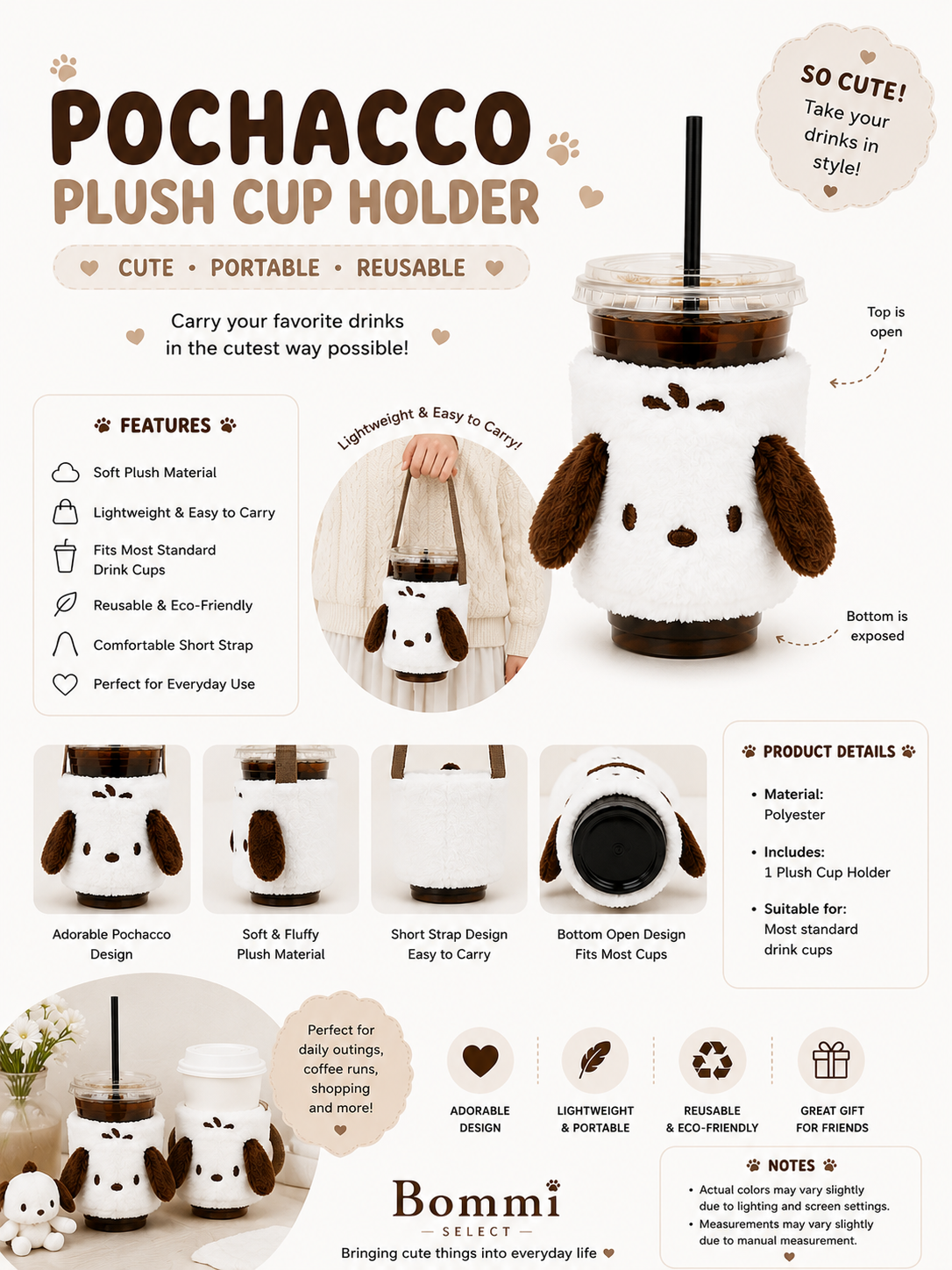 Pochacco Drink Bag