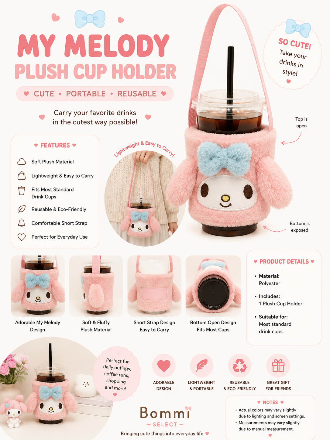 My Melody Drink Bag
