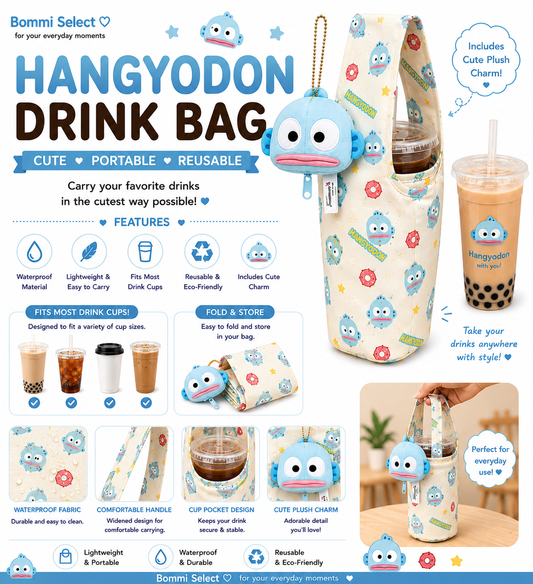 Hangyodon Drink Bag with Plush Charm